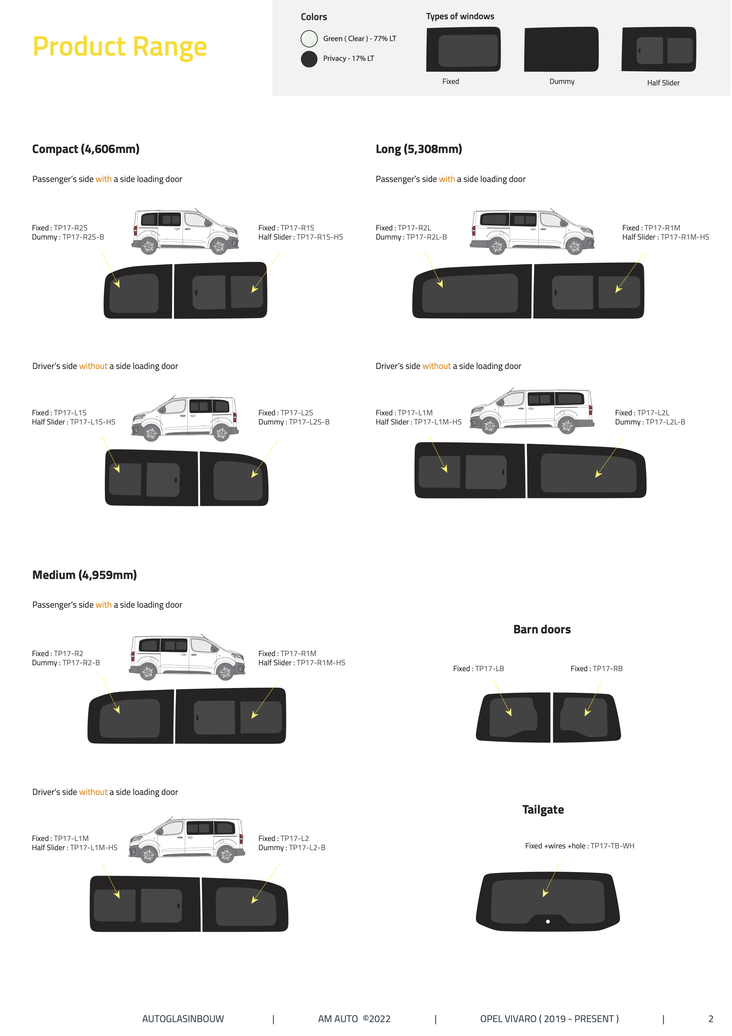 P1 Voor R. MWB/LWB schuifruit Privacy