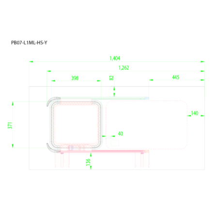 PB07-L1ML-HS-Y-P | Inbouwruit voor Citroen & Fiat & Opel & Peugeot & Ram | Camperglass
