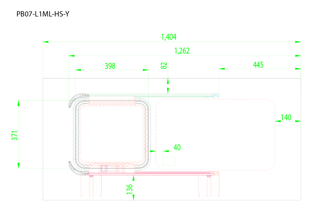 PB07-L1ML-HS-Y-P | Inbouwruit voor Citroen & Fiat & Opel & Peugeot & Ram | Camperglass