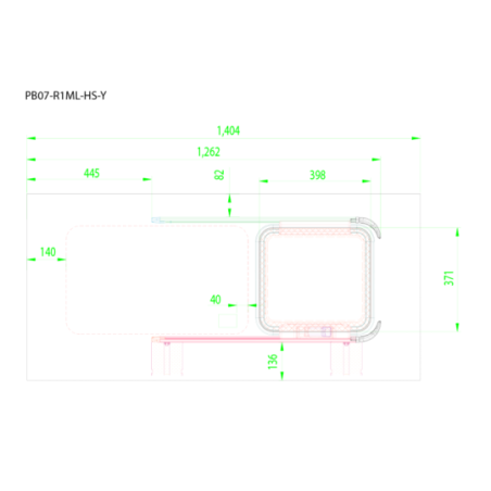 PB07-R1ML-HS-Y-P | Inbouwruit voor Citroen & Fiat & Opel & Peugeot & Ram | Camperglass
