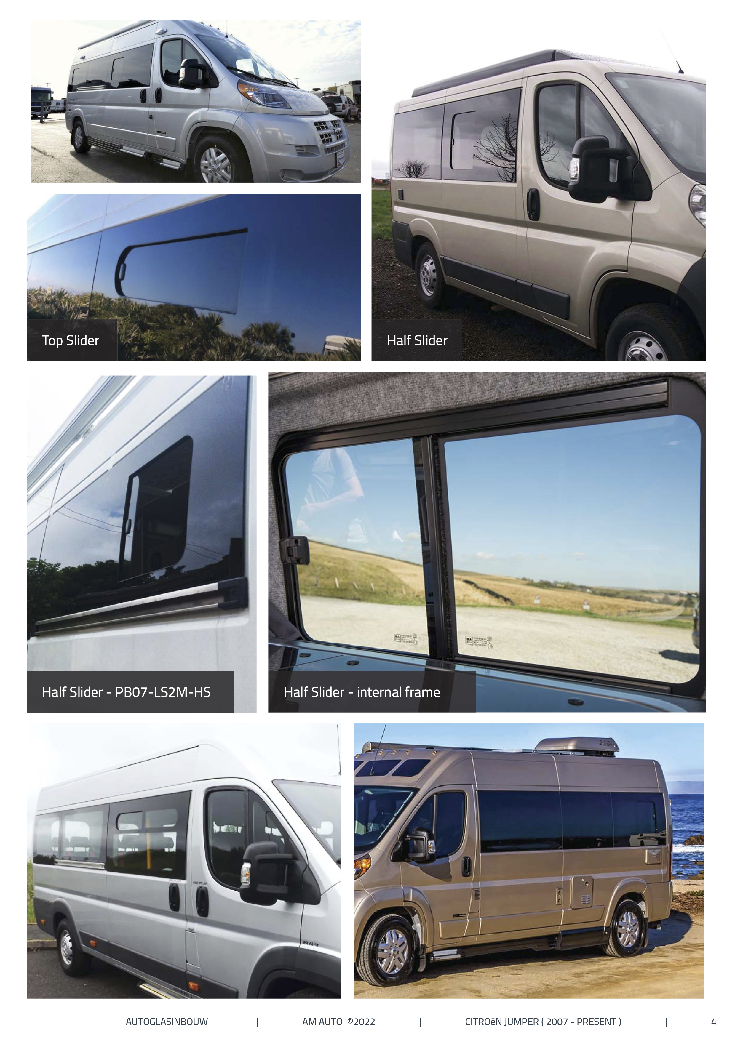 PB07-L2M-HS-P | Inbouwruit voor Citroen & Fiat & Opel & Peugeot & Ram | Camperglass