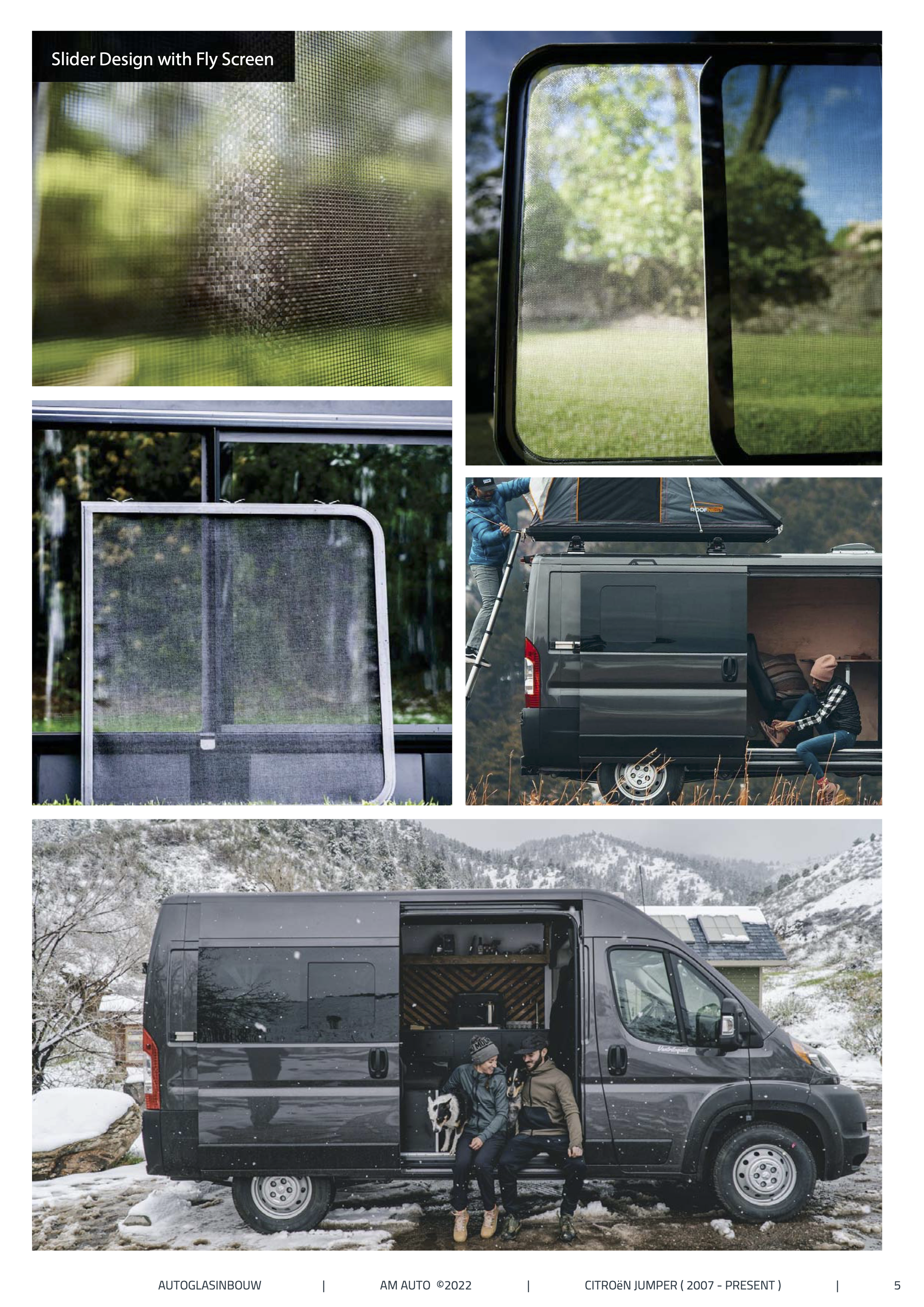 PB07-L1ML-TS-P | Inbouwruit voor Citroen & Fiat & Opel & Peugeot & Ram | Camperglass