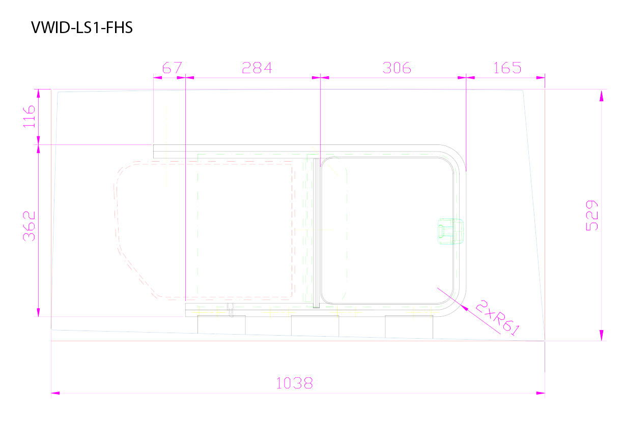 VW ID Buzz P1 Voor L. Schuifruit Privacy