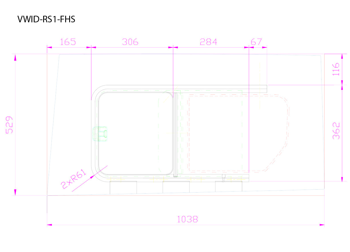 VW ID Buzz P1 Voor R. Schuifruit Privacy
