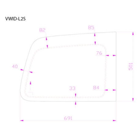 VW ID Buzz P2 SWB Achter L. Vast Privacy