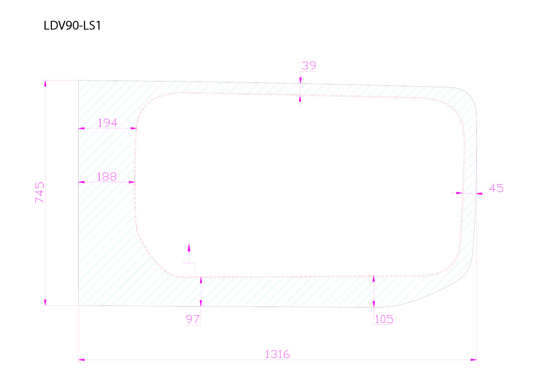 P1 Voor R. MWB/LWB Schuifdeur Privacy