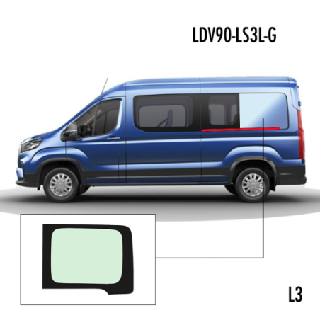 P3 Achter L. LWB Schuifdeur Groen