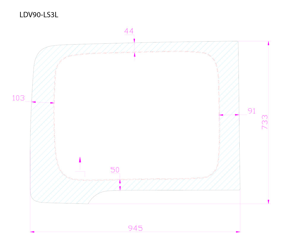 P3 Achter L. LWB Schuifdeur Groen