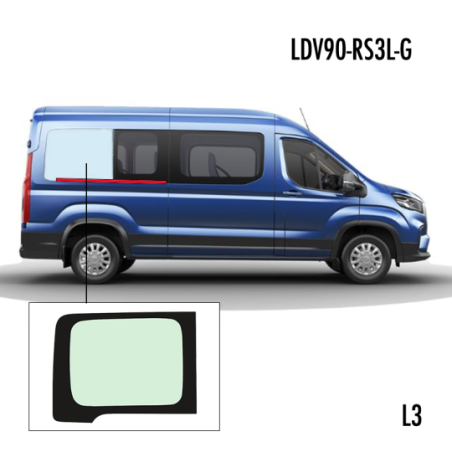 P3 Achter R. LWB Schuifdeur Groen