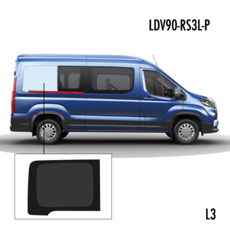 P3 Achter R. LWB Schuifdeur Privacy