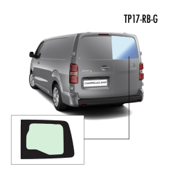TP17-RB-G | Inbouwruit voor Citroen & Opel & Peugeot & Toyota | Camperglass