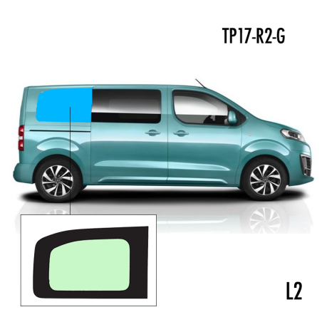 TP17-R2-G | Inbouwruit voor Citroen & Opel & Peugeot & Toyota | Camperglass