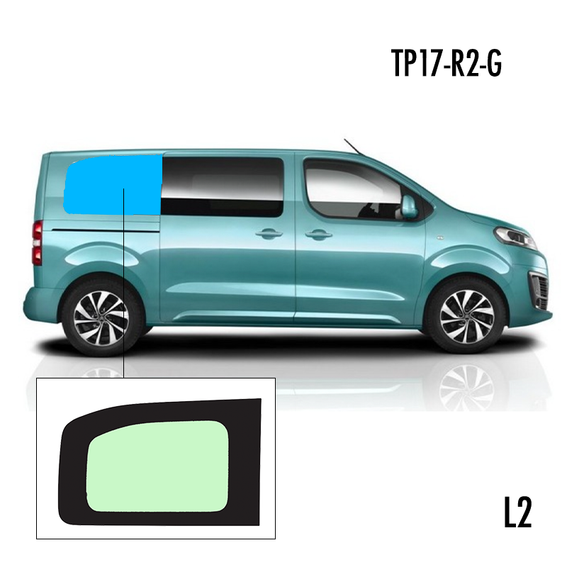 TP17-R2-G | Inbouwruit voor Citroen & Opel & Peugeot & Toyota | Camperglass