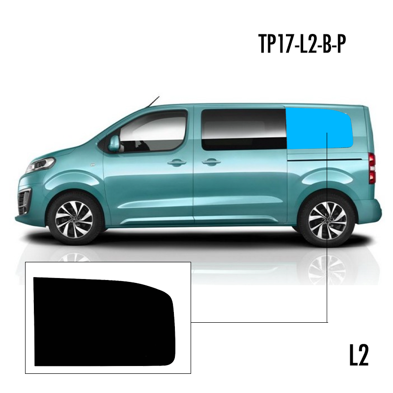 TP17-L2-B-P | Inbouwruit voor Citroen & Opel & Peugeot & Toyota | Camperglass