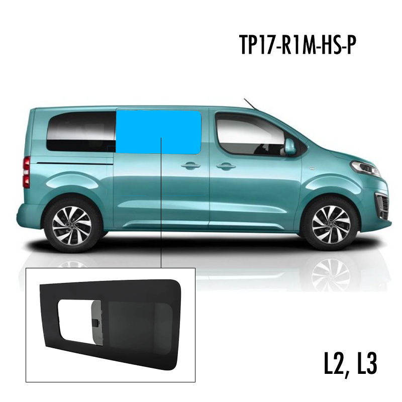 TP17-R1M-HS-P | Inbouwruit voor Citroen & Opel & Peugeot & Toyota | Camperglass