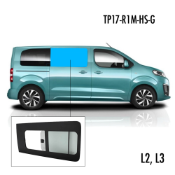 TP17-R1M-HS-G | Inbouwruit voor Citroen & Meest verkochte ruiten & Opel & Peugeot & Toyota | Camperglass
