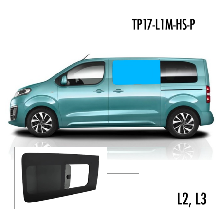 TP17-L1M-HS-P | Inbouwruit voor Citroen & Opel & Peugeot & Toyota | Camperglass