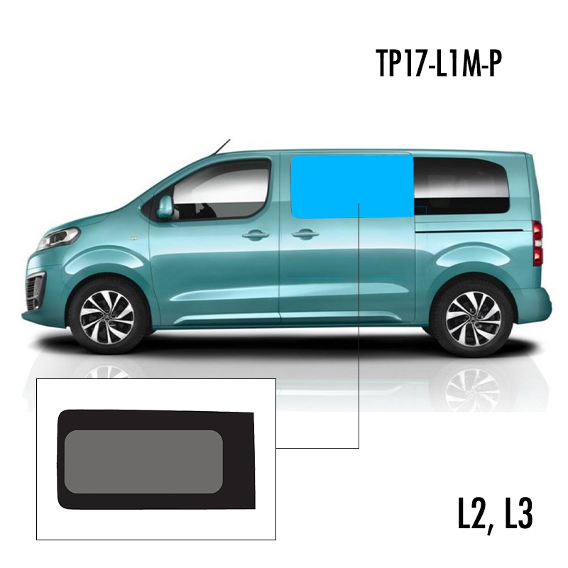 TP17-L1M-P | Inbouwruit voor Citroen & Opel & Peugeot & Toyota | Camperglass