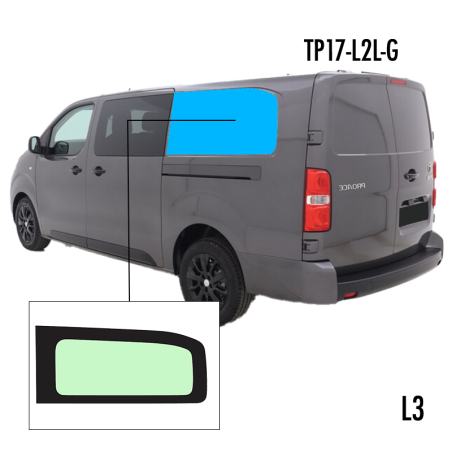 TP17-L2L-G | Inbouwruit voor Citroen & Opel & Peugeot & Toyota | Camperglass