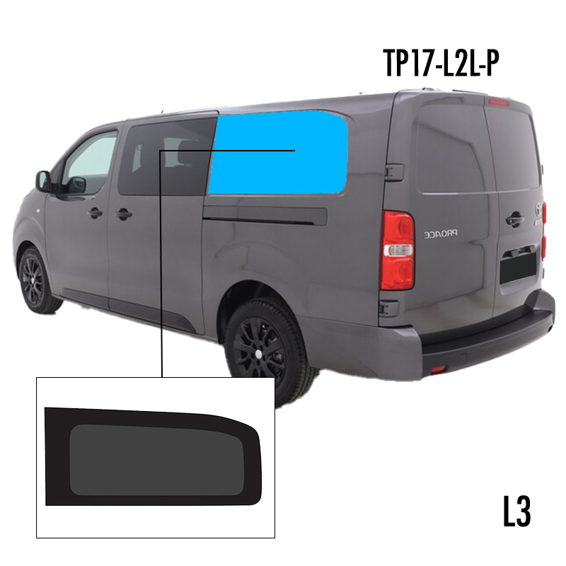 TP17-L2L-P | Inbouwruit voor Citroen & Opel & Peugeot & Toyota | Camperglass