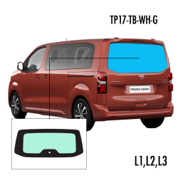 TP17-TB-WH-G | Inbouwruit voor Citroen & Opel & Peugeot & Toyota | Camperglass