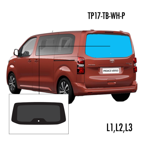 TP17-TB-WH-P | Inbouwruit voor Citroen & Opel & Peugeot & Toyota | Camperglass