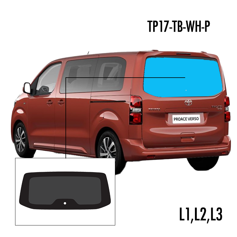 TP17-TB-WH-P | Inbouwruit voor Citroen & Opel & Peugeot & Toyota | Camperglass