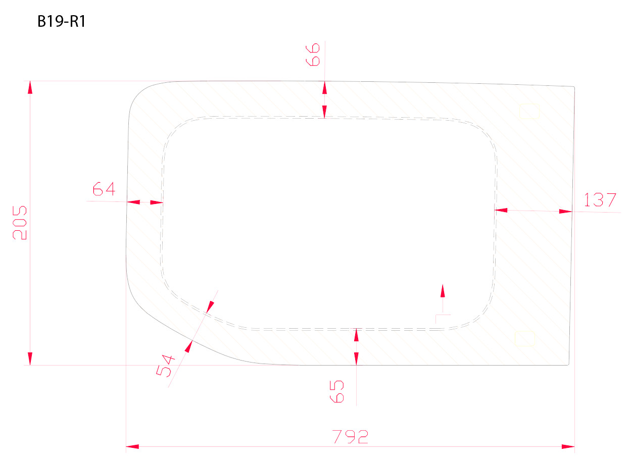B19-R1-P | Inbouwruit voor Citroen | Camperglass