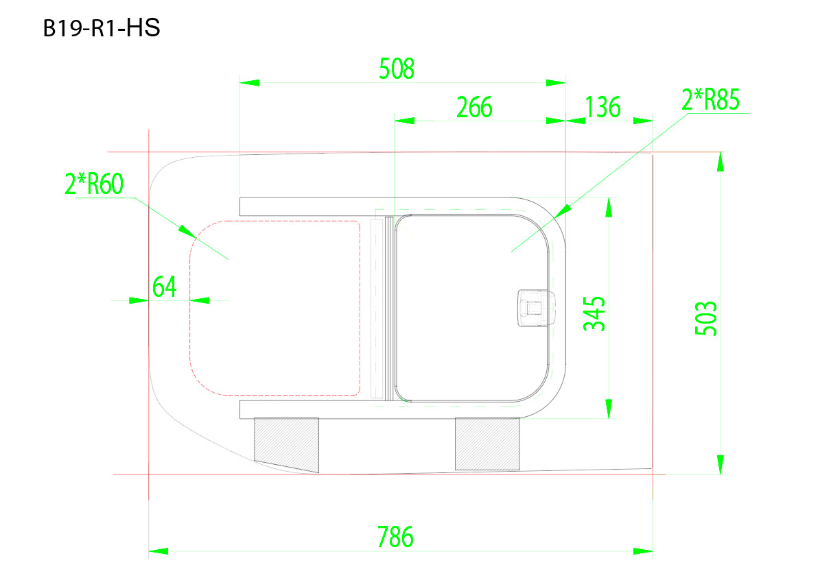 B19-R1-HS-P | Inbouwruit voor Citroen | Camperglass
