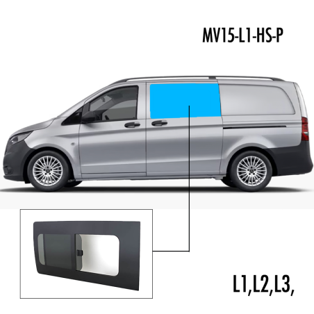 MV15-L1-HS-P | Inbouwruit voor Mercedes | Camperglass