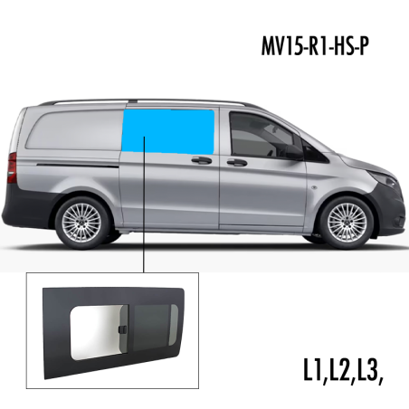 MV15-R1-HS-P | Inbouwruit voor Mercedes | Camperglass