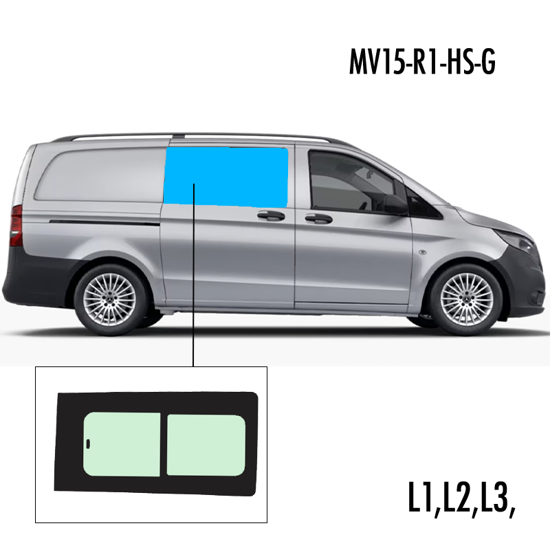 MV15-R1-HS-G | Inbouwruit voor Mercedes | Camperglass