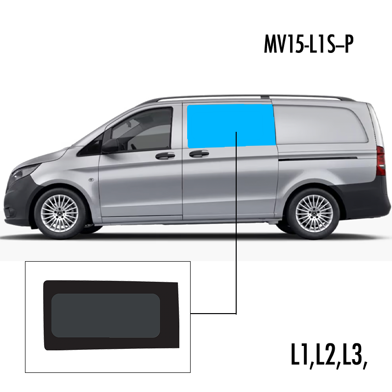 MV15-LS1-P | Inbouwruit voor Mercedes | Camperglass