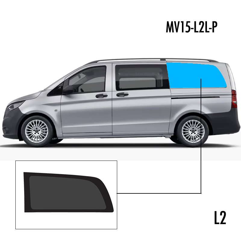 MV15-L2L-P | Inbouwruit voor Mercedes | Camperglass