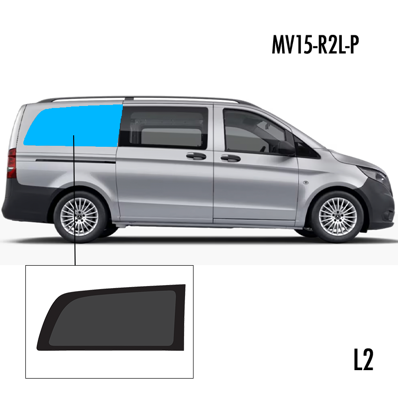 MV15-R2L-P | Inbouwruit voor Mercedes | Camperglass