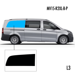 MV15-R2XL-B-P | Inbouwruit voor Mercedes | Camperglass