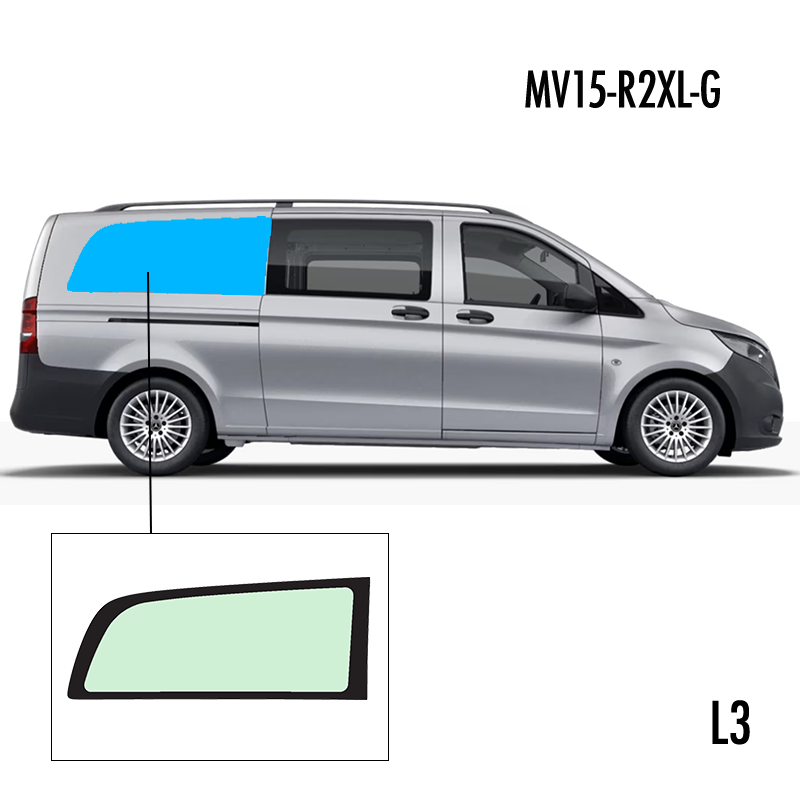 MV15-R2XL-G | Inbouwruit voor Mercedes | Camperglass