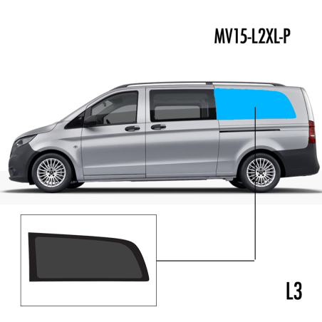 MV15-L2XL-P | Inbouwruit voor Mercedes | Camperglass