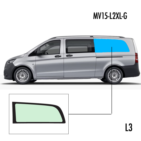 MV15-L2XL-G | Inbouwruit voor Mercedes | Camperglass