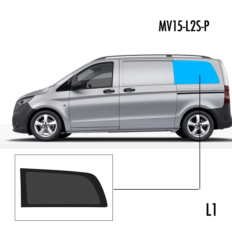 MV15-L2S-P | Inbouwruit voor Mercedes | Camperglass