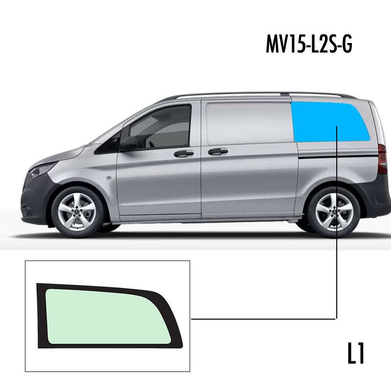 MV15-L2S-G | Inbouwruit voor Mercedes | Camperglass