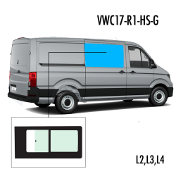 VWC17-R1-HS-G | Inbouwruit voor Man & Volkswagen | Camperglass