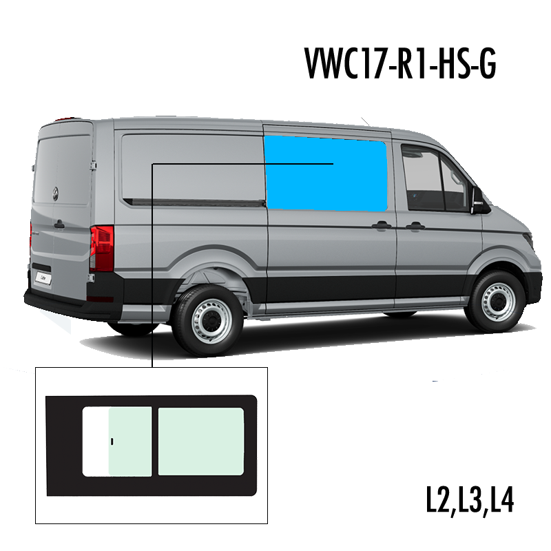 VWC17-R1-HS-G | Inbouwruit voor Man & Volkswagen | Camperglass