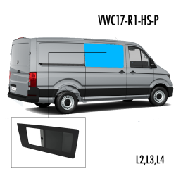 VWC17-R1-HS-P | Inbouwruit voor Man & Volkswagen | Camperglass