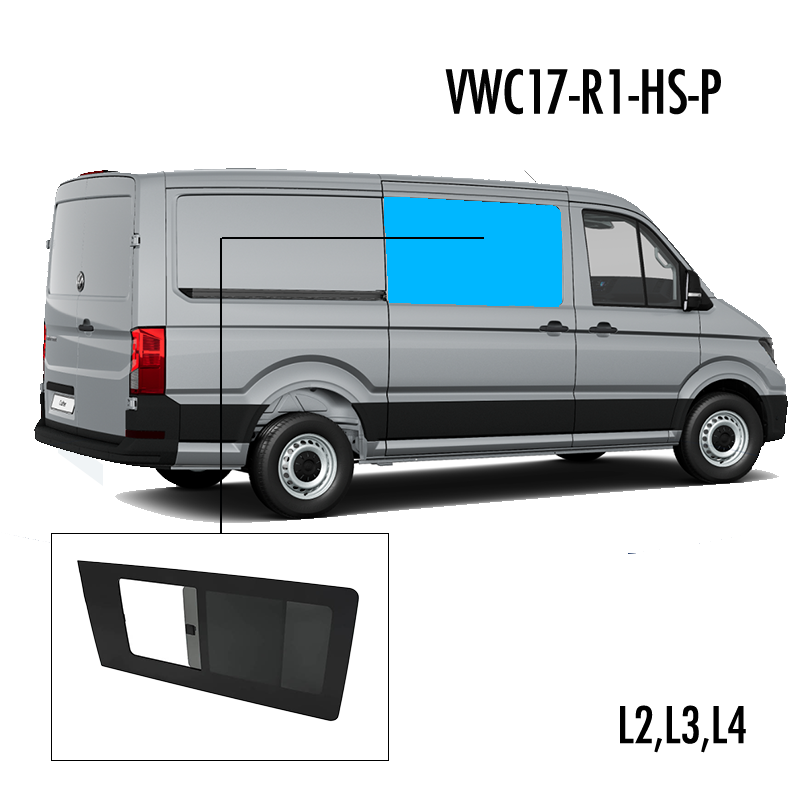 VWC17-R1-HS-P | Inbouwruit voor Man & Volkswagen | Camperglass