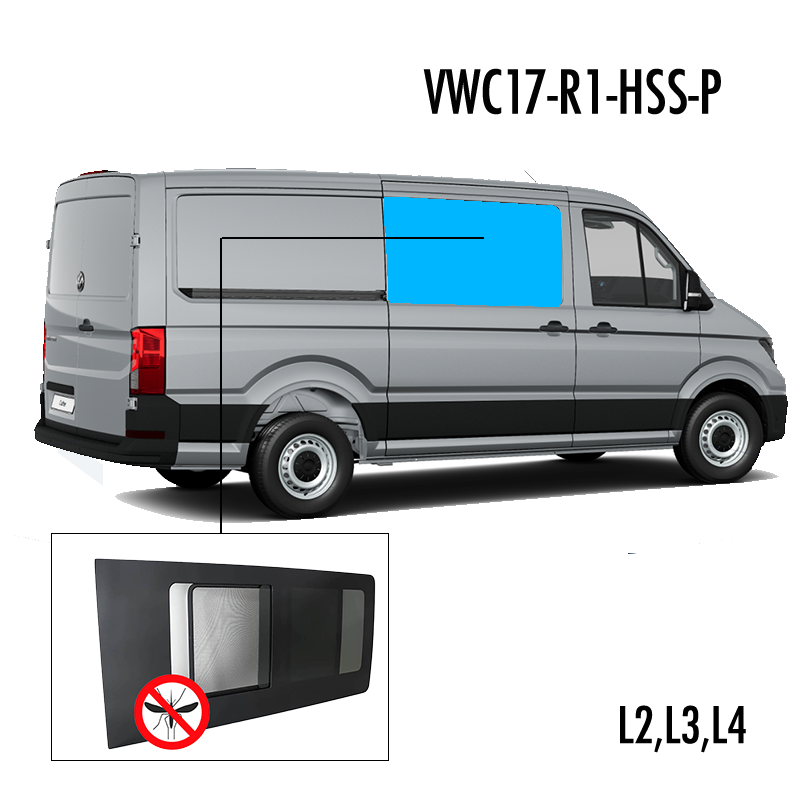 VWC17-R1-HSS-P | Inbouwruit voor Man & Volkswagen | Camperglass