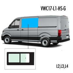 VWC17-L1-HS-G | Inbouwruit voor Man & Volkswagen | Camperglass