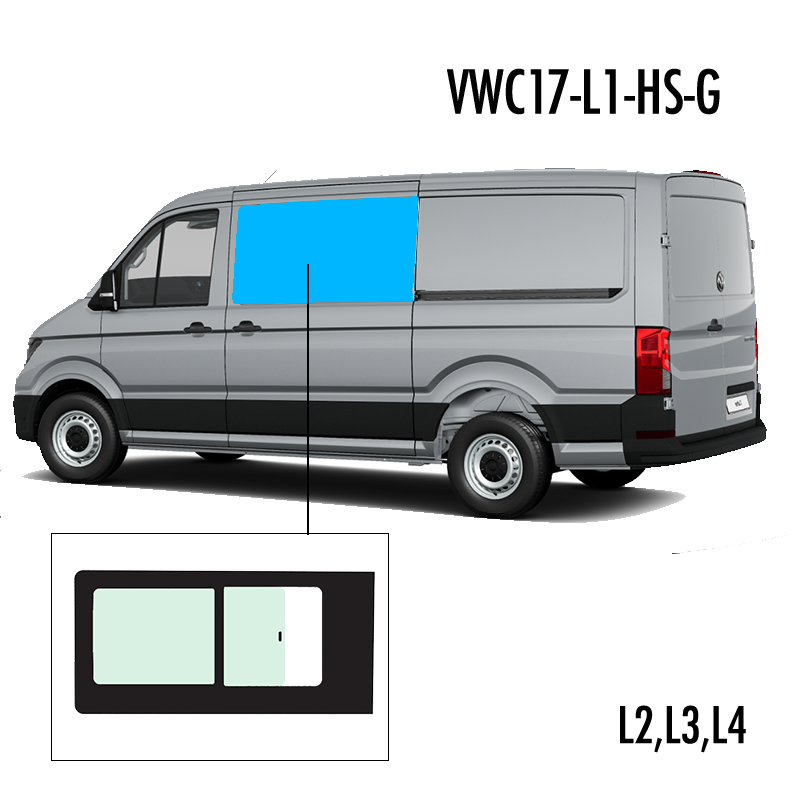 VWC17-L1-HS-G | Inbouwruit voor Man & Volkswagen | Camperglass