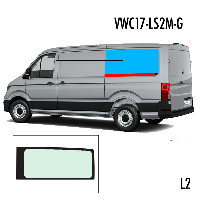 VWC17-LS2M-G | Inbouwruit voor Man & Volkswagen | Camperglass