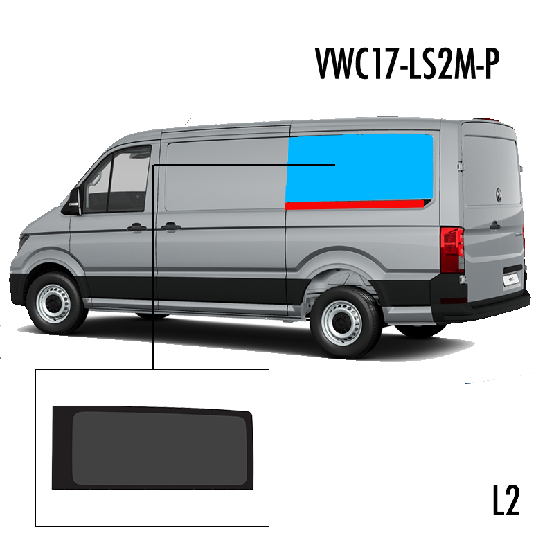 VWC17-LS2M-P | Inbouwruit voor Man & Volkswagen | Camperglass